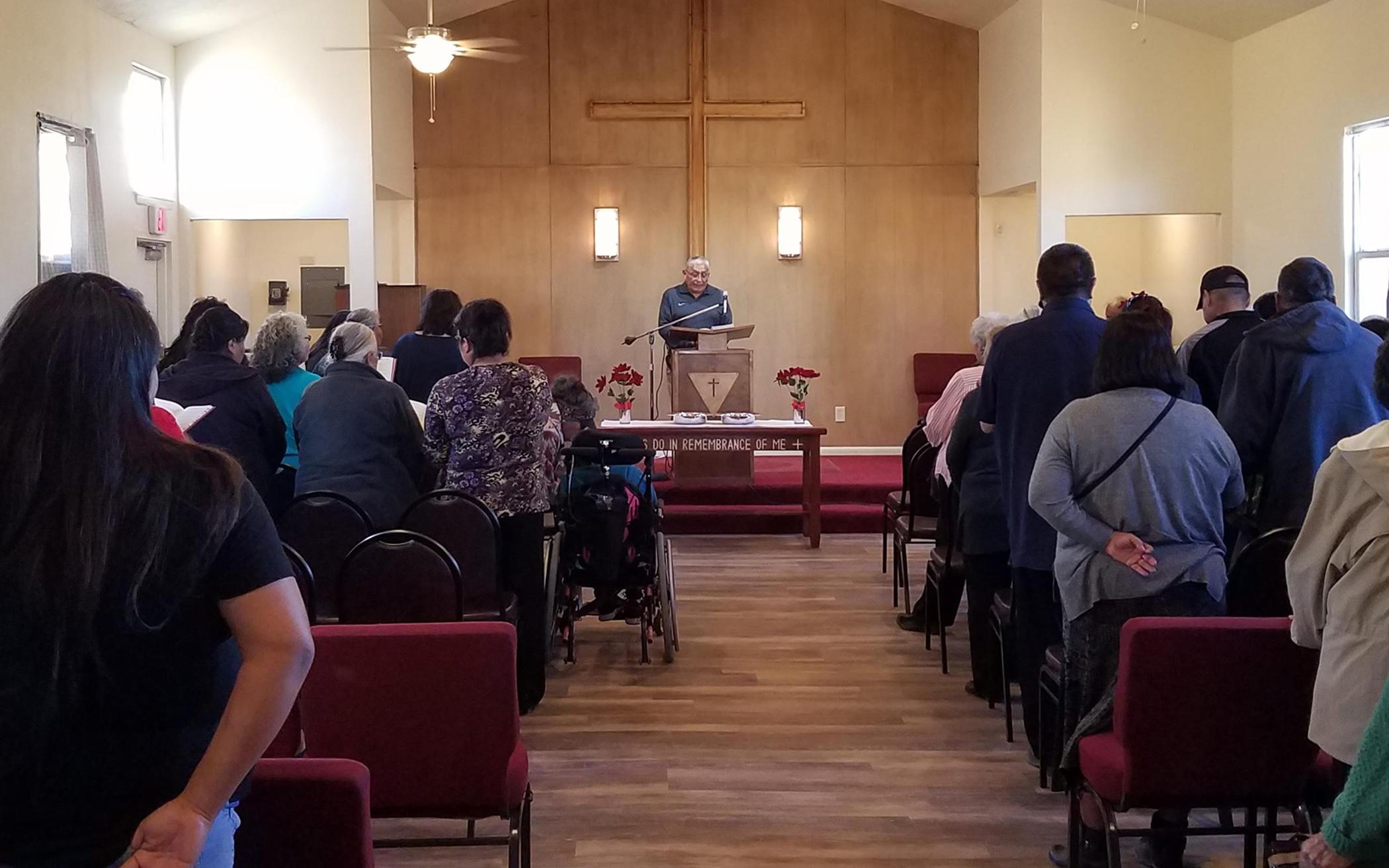 Naschitti CRC Returns to Worship in Restored Sanctuary
